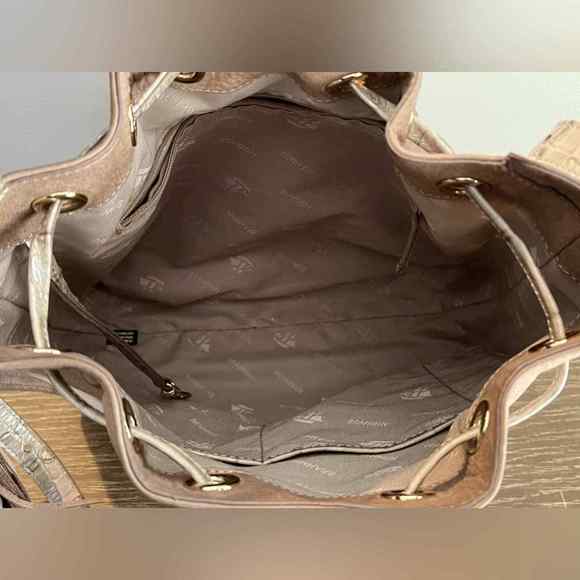 Brahmin Soft Leather & Alligator Embossed Leather Crossbody - Picture 9 of 15